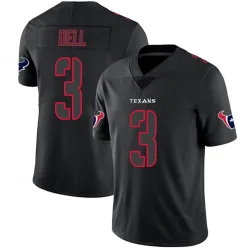 Houston Texans Men's Limited Black Impact Jersey (3 Tank Dell)