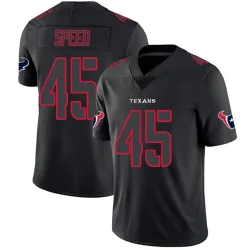 Houston Texans Men's Limited Black Impact Jersey (45 E.J. Speed)
