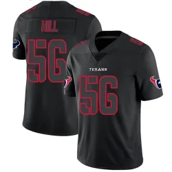 Houston Texans Men's Limited Black Impact Jersey (56 Jamal Hill)