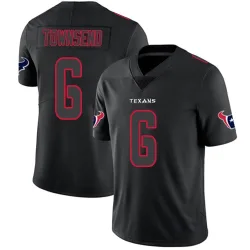 Houston Texans Men's Limited Black Impact Jersey (6 Tommy Townsend)