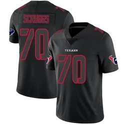 Houston Texans Men's Limited Black Impact Jersey (70 Juice Scruggs)