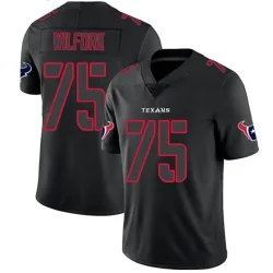 Houston Texans Men's Limited Black Impact Jersey (75 Vince Wilfork)