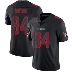 Houston Texans Men's Limited Black Impact Jersey (84 Justin Watson)