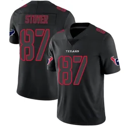 Houston Texans Men's Limited Black Impact Jersey (87 Cade Stover)
