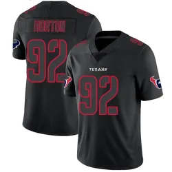 Houston Texans Men's Limited Black Impact Jersey (92 Dylan Horton)