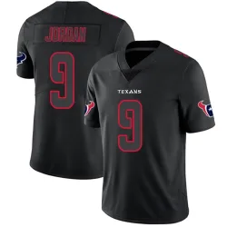Houston Texans Men's Limited Black Impact Jersey (9 Brevin Jordan)