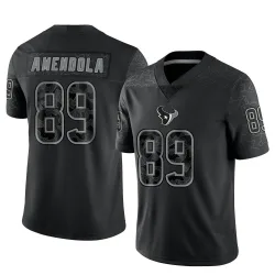 Houston Texans Men's Limited Black Reflective Jersey (89 Danny Amendola)