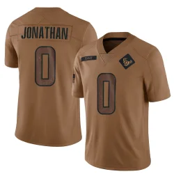 Houston Texans Men's Limited Brown 2023 Salute To Service Jersey (0 Kingsley Jonathan)