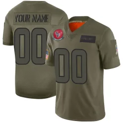 Houston Texans Men's Limited Camo 2019 Salute to Service Jersey (00 Custom)