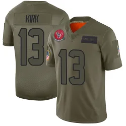 Houston Texans Men's Limited Camo 2019 Salute to Service Jersey (13 Christian Kirk)