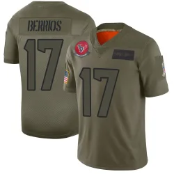 Houston Texans Men's Limited Camo 2019 Salute to Service Jersey (17 Braxton Berrios)