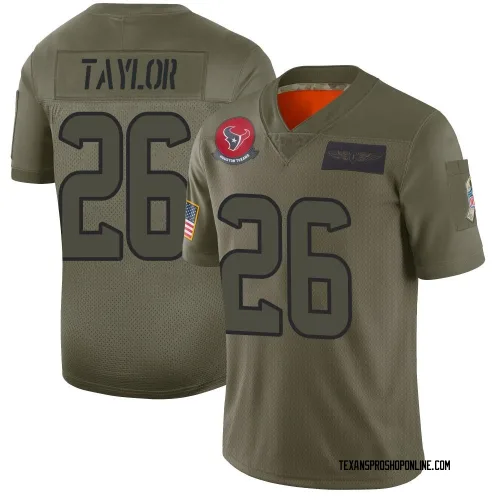 Houston Texans Men's Limited Camo 2019 Salute to Service Jersey (26 J.J. Taylor)