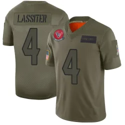 Houston Texans Men's Limited Camo 2019 Salute to Service Jersey (4 Kamari Lassiter)