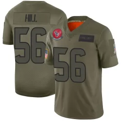 Houston Texans Men's Limited Camo 2019 Salute to Service Jersey (56 Jamal Hill)