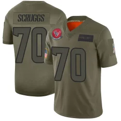 Houston Texans Men's Limited Camo 2019 Salute to Service Jersey (70 Juice Scruggs)