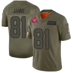 Houston Texans Men's Limited Camo 2019 Salute to Service Jersey (81 Jaxon Janke)