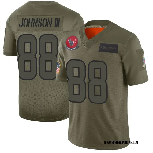 Houston Texans Men's Limited Camo 2019 Salute to Service Jersey (88 Johnny Johnson III)