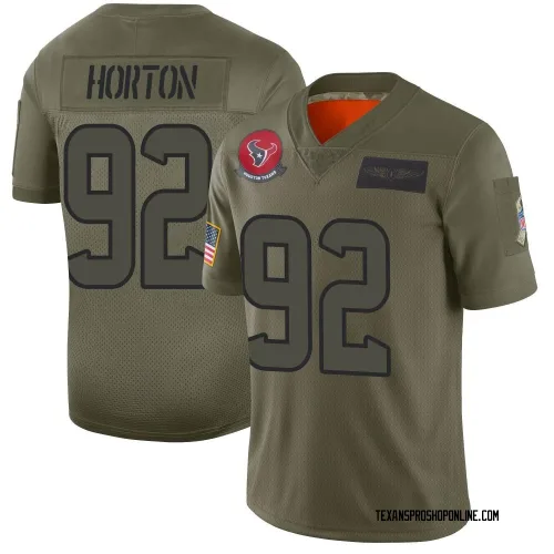 Houston Texans Men's Limited Camo 2019 Salute to Service Jersey (92 Dylan Horton)