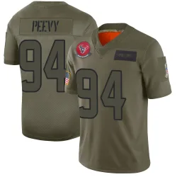 Houston Texans Men's Limited Camo 2019 Salute to Service Jersey (94 Jayden Peevy)
