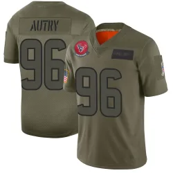 Houston Texans Men's Limited Camo 2019 Salute to Service Jersey (96 Denico Autry)