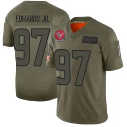 Houston Texans Men's Limited Camo 2019 Salute to Service Jersey (97 Mario Edwards Jr.)