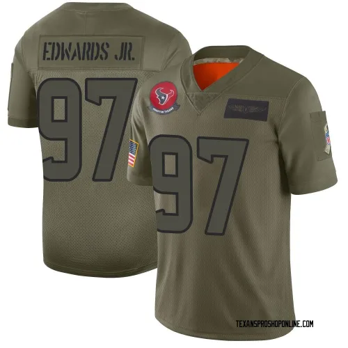 Houston Texans Men's Limited Camo 2019 Salute to Service Jersey (97 Mario Edwards Jr.)