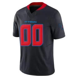 Houston Texans Men's Limited Navy 2nd Alternate Vapor F.U.S.E. Jersey (00 Custom)