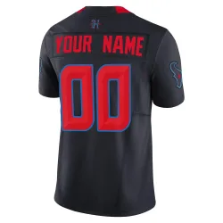 Houston Texans Men's Limited Navy 2nd Alternate Vapor F.U.S.E. Jersey (00 Custom)