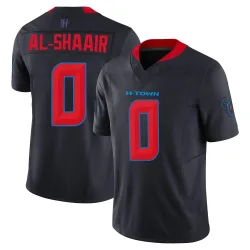 Houston Texans Men's Limited Navy 2nd Alternate Vapor F.U.S.E. Jersey (0 Azeez Al-Shaair)