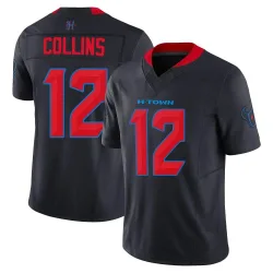 Houston Texans Men's Limited Navy 2nd Alternate Vapor F.U.S.E. Jersey (12 Nico Collins)