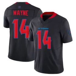 Houston Texans Men's Limited Navy 2nd Alternate Vapor F.U.S.E. Jersey (14 Jared Wayne)