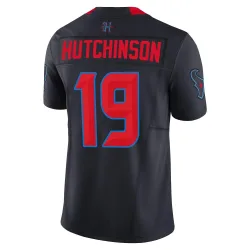 Houston Texans Men's Limited Navy 2nd Alternate Vapor F.U.S.E. Jersey (19 Xavier Hutchinson)