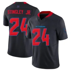 Houston Texans Men's Limited Navy 2nd Alternate Vapor F.U.S.E. Jersey (24 Derek Stingley Jr.)