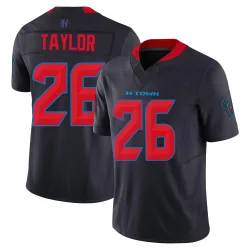 Houston Texans Men's Limited Navy 2nd Alternate Vapor F.U.S.E. Jersey (26 J.J. Taylor)
