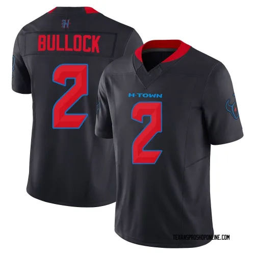 Houston Texans Men's Limited Navy 2nd Alternate Vapor F.U.S.E. Jersey (2 Calen Bullock)
