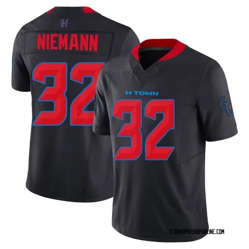 Houston Texans Men's Limited Navy 2nd Alternate Vapor F.U.S.E. Jersey (32 Nick Niemann)