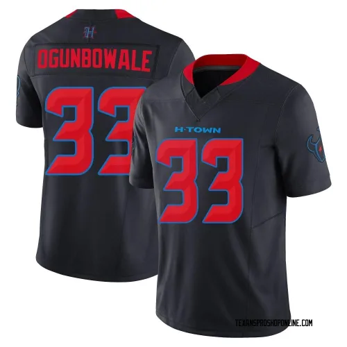 Houston Texans Men's Limited Navy 2nd Alternate Vapor F.U.S.E. Jersey (33 Dare Ogunbowale)