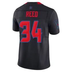 Houston Texans Men's Limited Navy 2nd Alternate Vapor F.U.S.E. Jersey (34 Jaylen Reed)