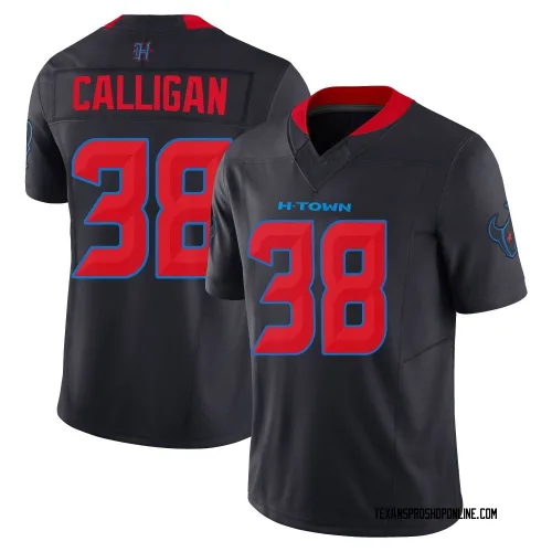 Houston Texans Men's Limited Navy 2nd Alternate Vapor F.U.S.E. Jersey (38 Keydrain Calligan)