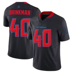 Houston Texans Men's Limited Navy 2nd Alternate Vapor F.U.S.E. Jersey (40 Austin Brinkman)