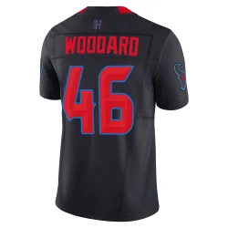 Houston Texans Men's Limited Navy 2nd Alternate Vapor F.U.S.E. Jersey (46 Jackson Woodard)