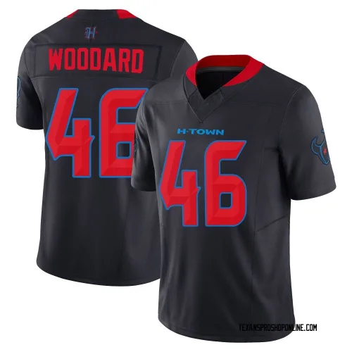 Houston Texans Men's Limited Navy 2nd Alternate Vapor F.U.S.E. Jersey (46 Jackson Woodard)