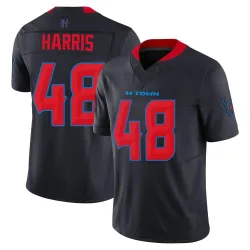 Houston Texans Men's Limited Navy 2nd Alternate Vapor F.U.S.E. Jersey (48 Christian Harris)