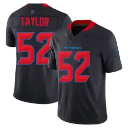 Houston Texans Men's Limited Navy 2nd Alternate Vapor F.U.S.E. Jersey (52 Darrell Taylor)