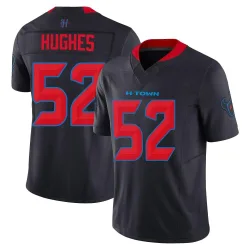 Houston Texans Men's Limited Navy 2nd Alternate Vapor F.U.S.E. Jersey (52 Jerry Hughes)