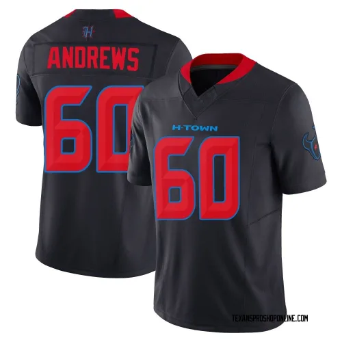 Houston Texans Men's Limited Navy 2nd Alternate Vapor F.U.S.E. Jersey (60 Jake Andrews)