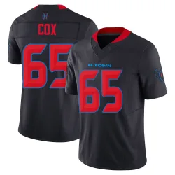 Houston Texans Men's Limited Navy 2nd Alternate Vapor F.U.S.E. Jersey (65 Eli Cox)