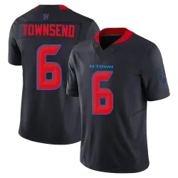 Houston Texans Men's Limited Navy 2nd Alternate Vapor F.U.S.E. Jersey (6 Tommy Townsend)