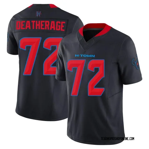 Houston Texans Men's Limited Navy 2nd Alternate Vapor F.U.S.E. Jersey (72 Dylan Deatherage)