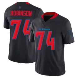 Houston Texans Men's Limited Navy 2nd Alternate Vapor F.U.S.E. Jersey (74 Cam Robinson)